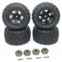 4pcs rubber tire tyre wheel for mjx hyper go h16h h16h h16e h16p 116 rc car upgrade parts spare accessories