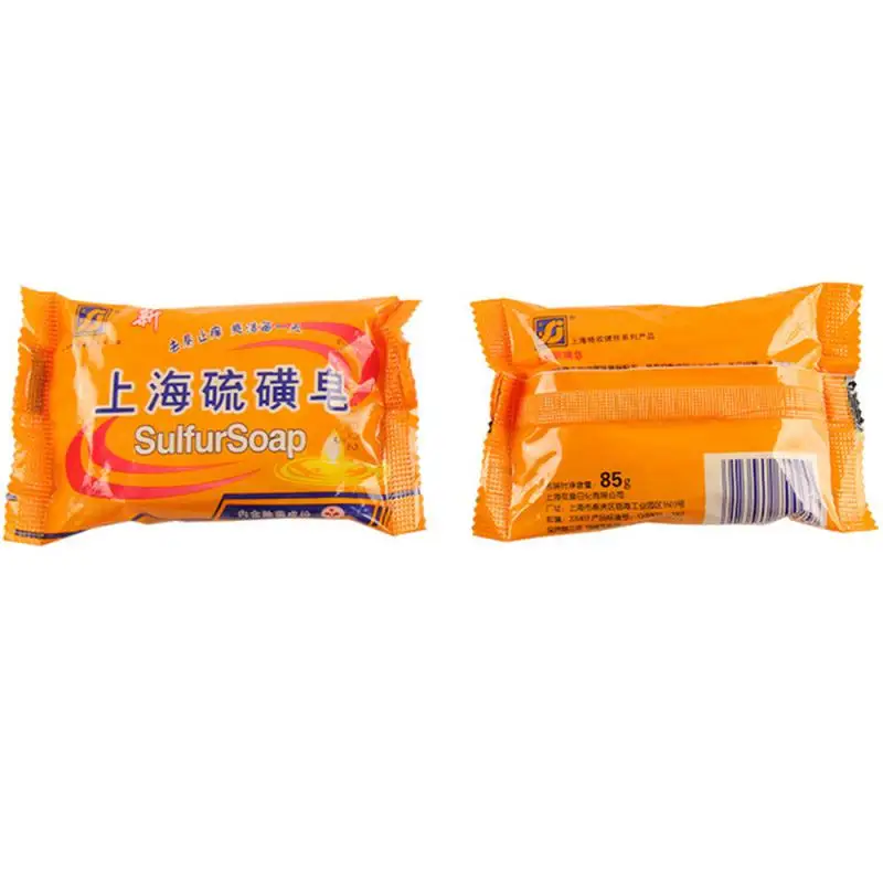 

Shanghai серное мыло 2018 Самый дешевый 85 г 4 состояния кожи от акне, псориаза Seborrhea Eczema Анти Гриб ванная комната