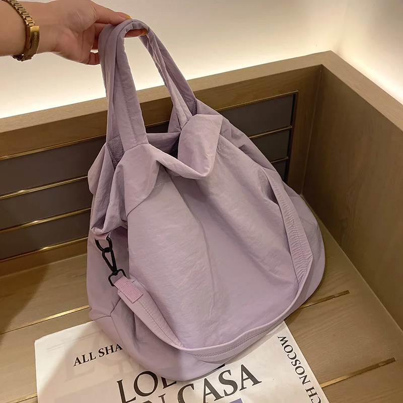 Новинка роскошная вместительная сумка-тоут через плечо из ткани Оксфорд для