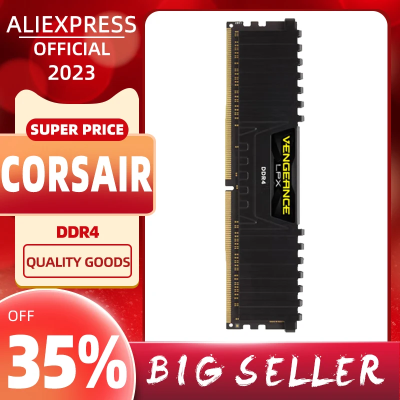 

CORSAIR Vengeance LPX 8GB 16GB 32GB DDR4 PC4 3200Mhz 3600Mhz Module 3200 mhz 3600 mhz PC Desktop RAM memory 8G 16G 32g DIMM