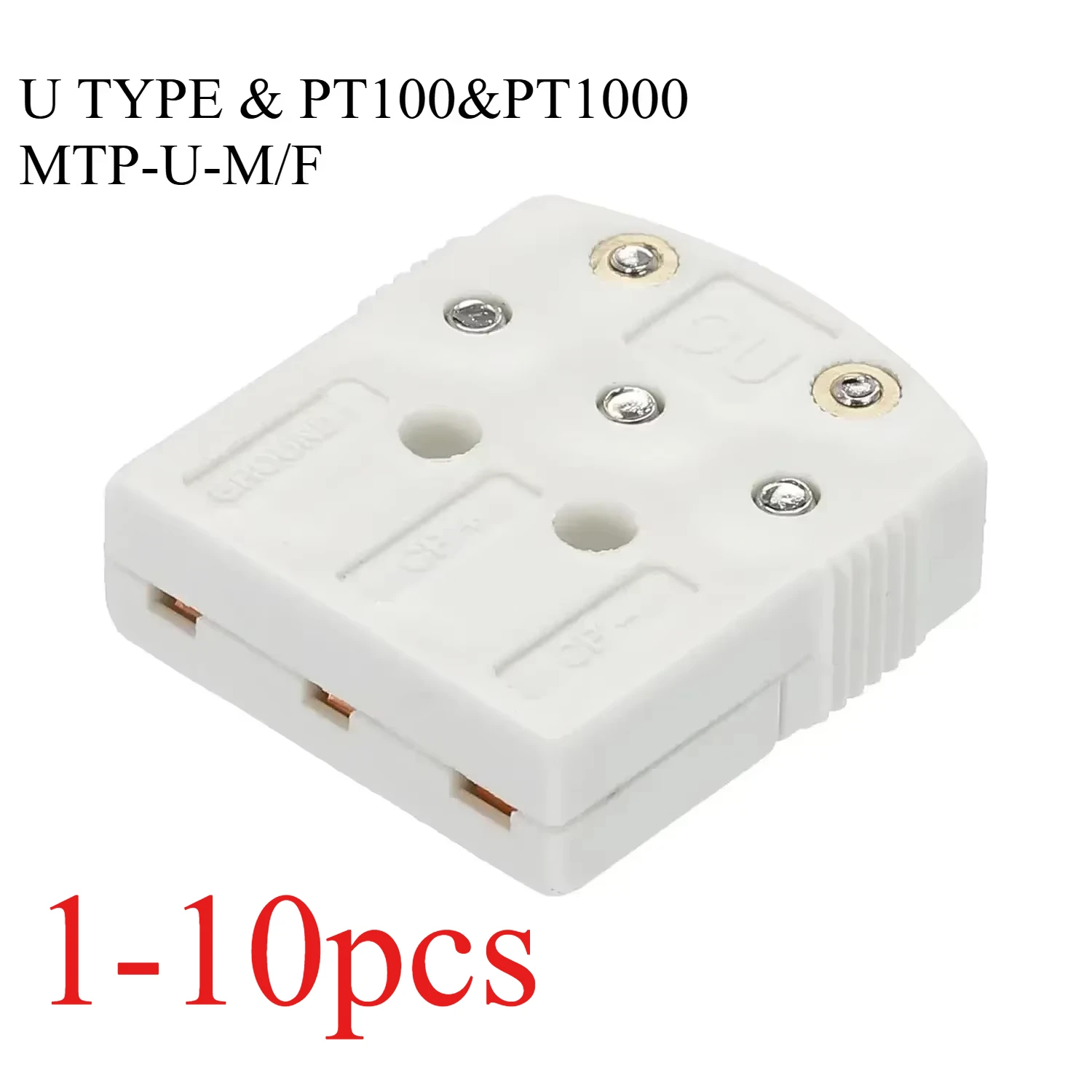 2/6/10 шт. U-образные разъемы для проводов термопары PT100 MTP-U-M/F адаптер с гнездом и