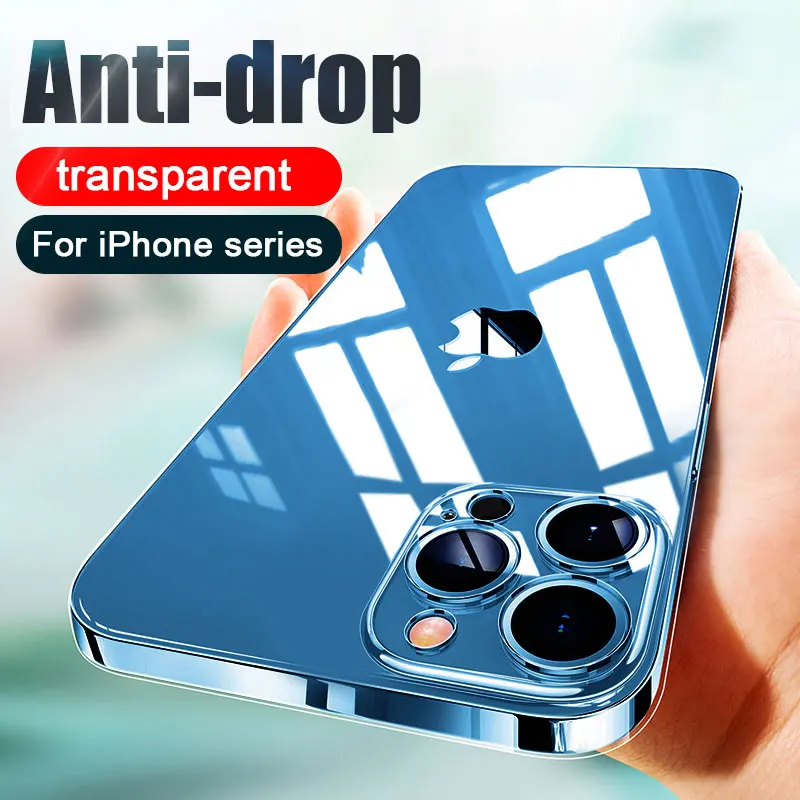 

Transparent Silicone Phone Case For iPhone 11 13 12 Pro Max Mini XS X XR Protection Case For iPhone 7 8 Plus SE 2020 Back Cover