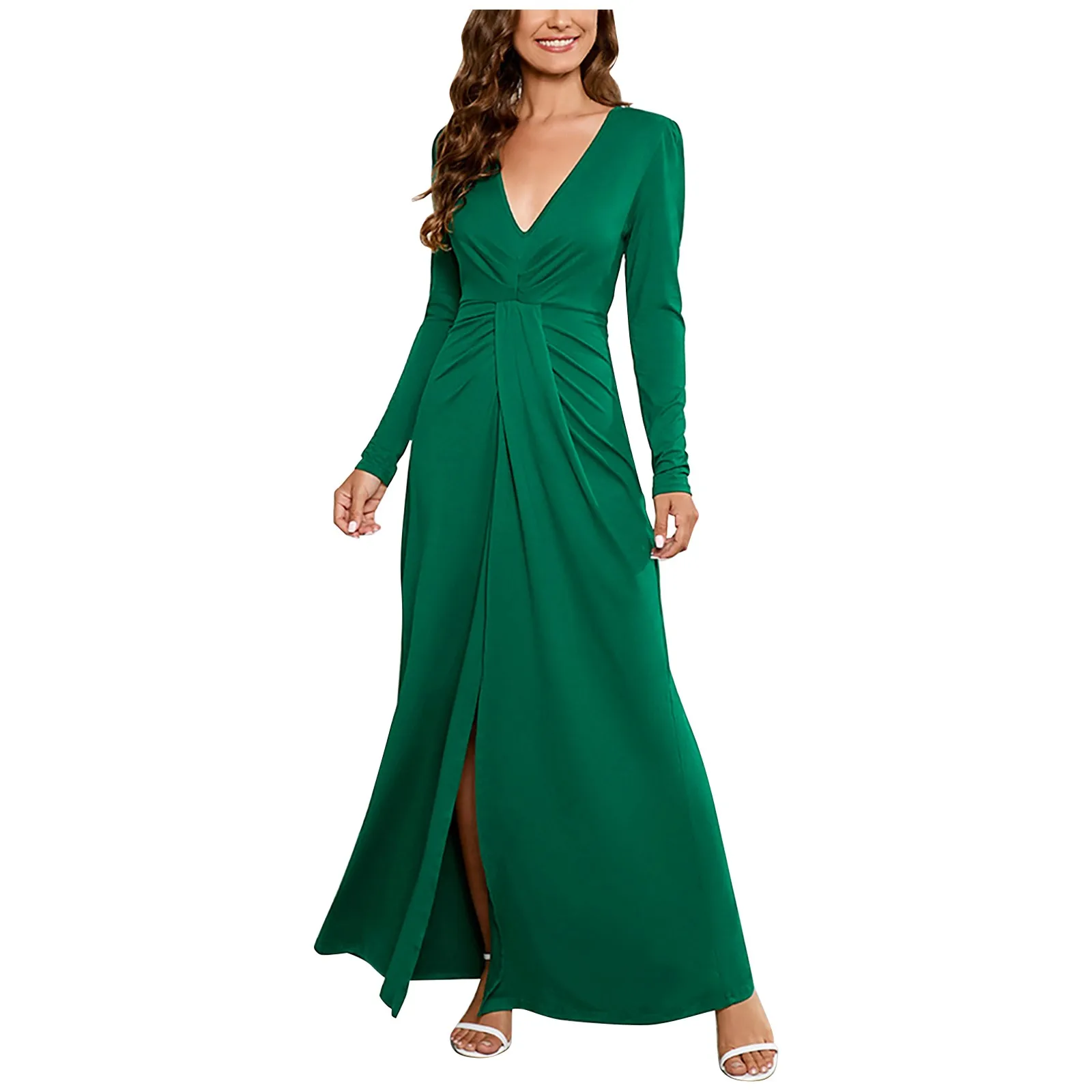 

Женский праздничный Топ с длинным рукавом и V-образным вырезом