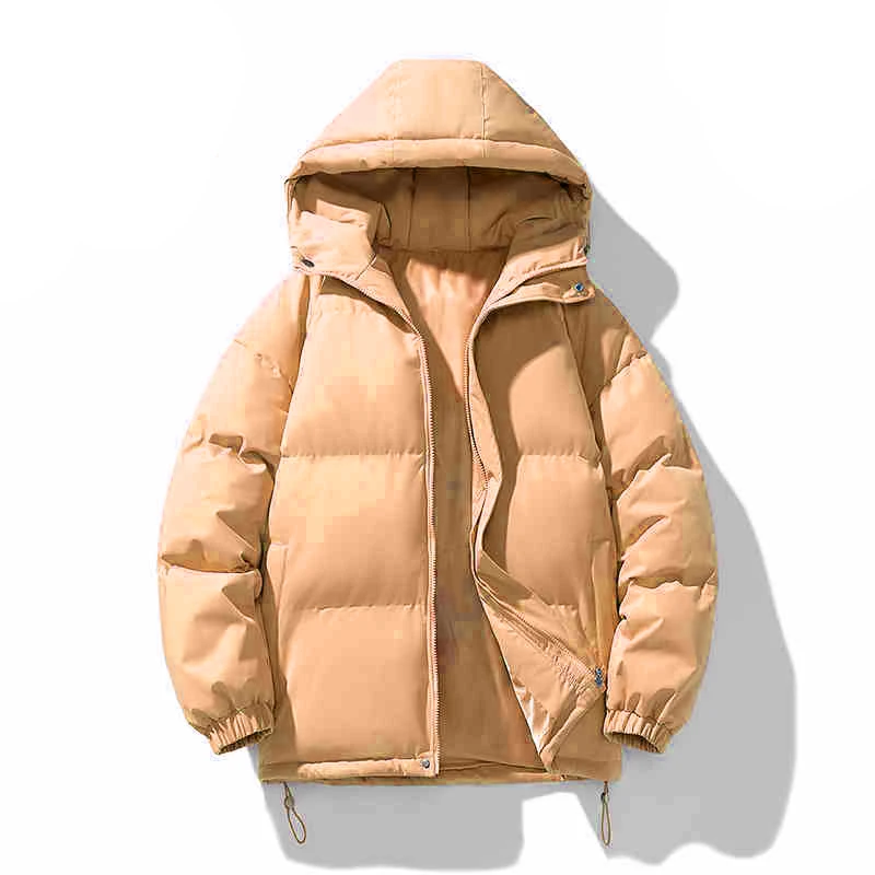 NIGO Мужская зимняя куртка с капюшоном на молнии и длинными рукавами # nigo73647