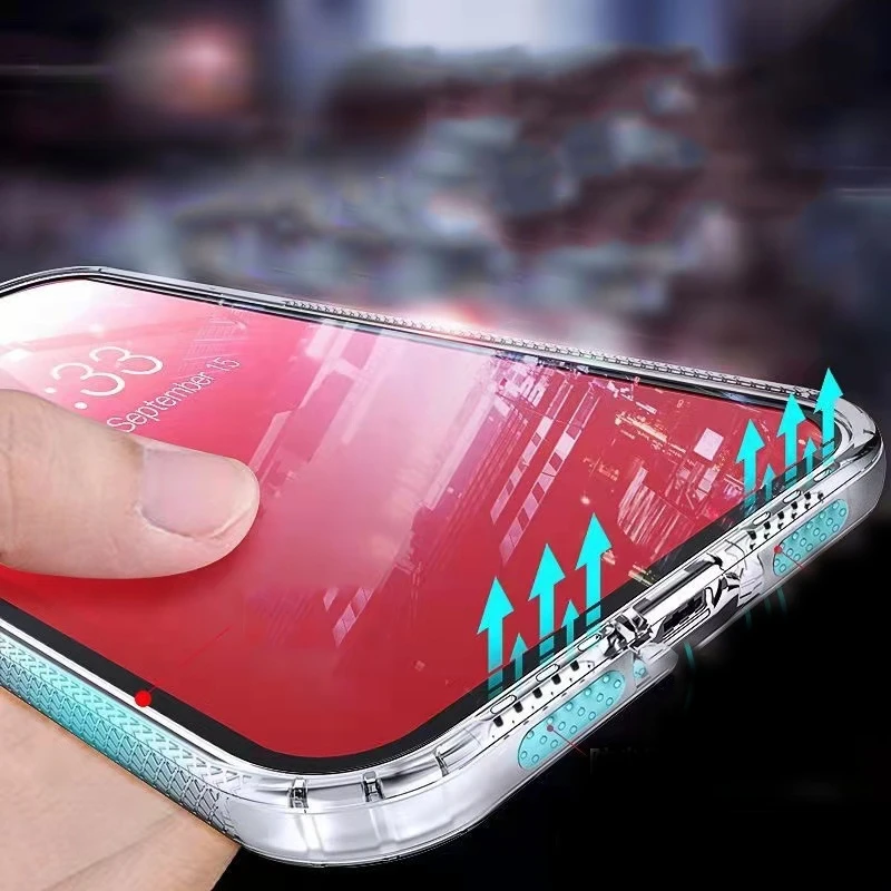 

Shockproof Clear Phone Case For iPhone XS Max XR X R 8 6 6S S 12 11 Soft TPU Back Cover For iPhone X 7 8Plus 7Plus Coque Fundas