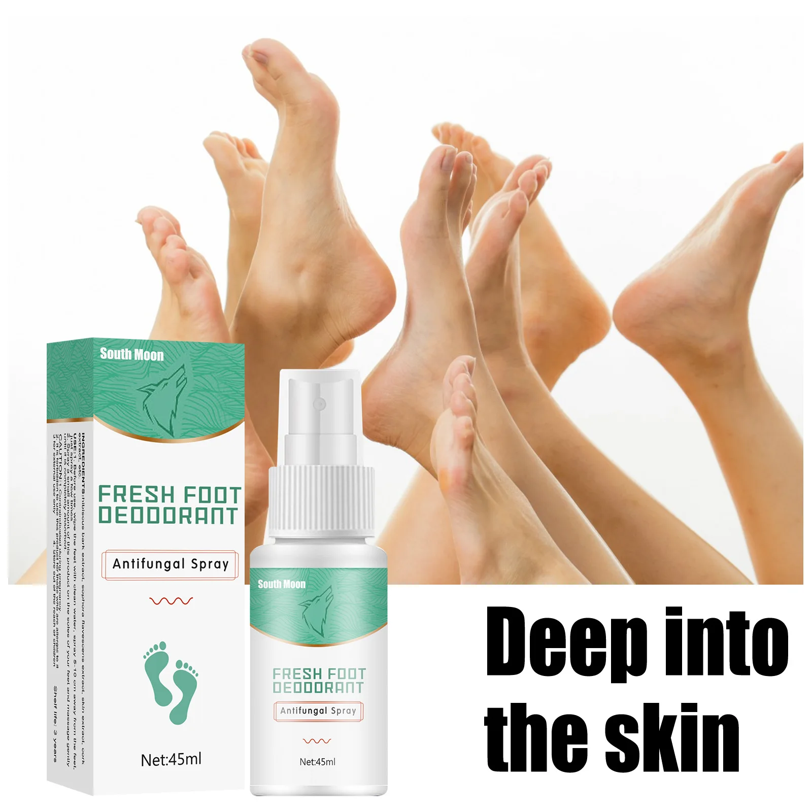 

South Moon Anti-beriberi Spray Relieves Burning Feet Scaling Moisturizing Skin Removes Odor Spray