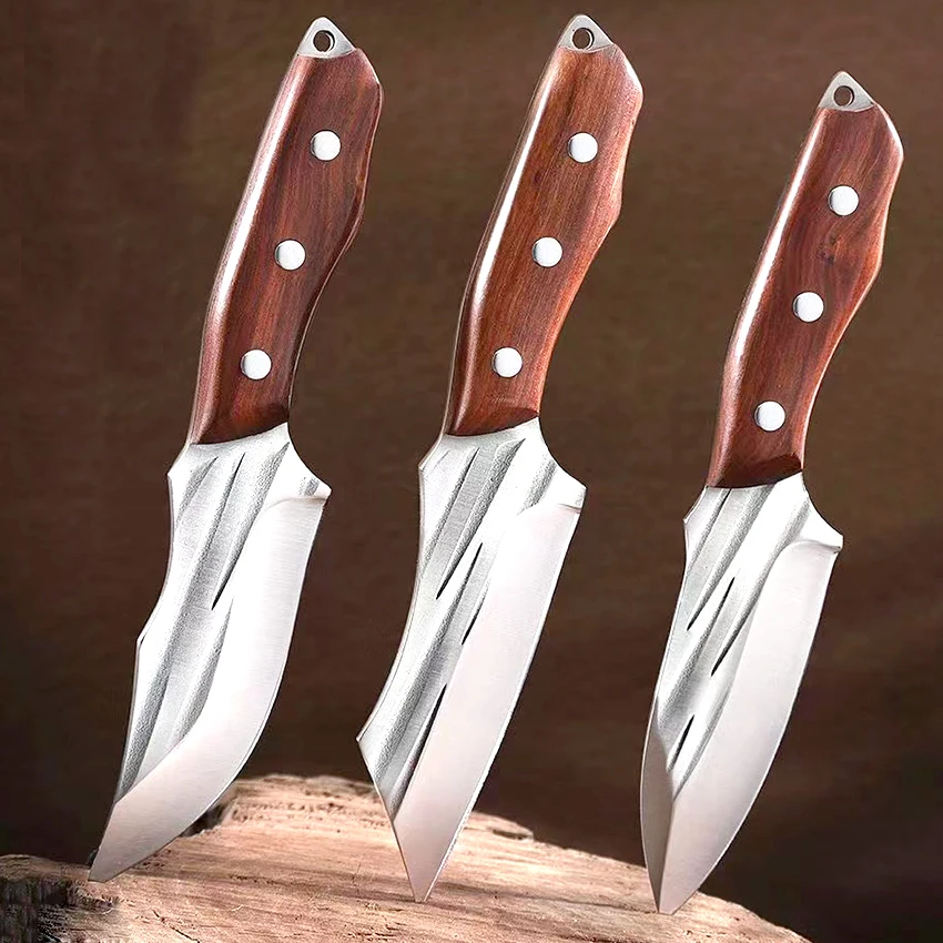 

Forged Boning Butcher Knife Stainless Steel Hunting Knife Meat Cleaver Fishing Camping Chef Knife with Sheath Cooking Knives