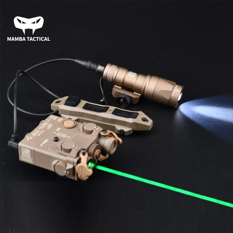 Tactical DBAL-A2 Green Red Dot Laser SF M300A M300 Flashlight M600C Weapon Scout Light Remote Dual Control Pressure Switch Set