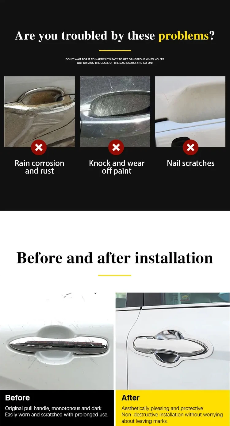 Для Toyota Previa XR50 Estima Tarago 2006-2019 2007 дверная полоса наружные накладки на дверные ручки