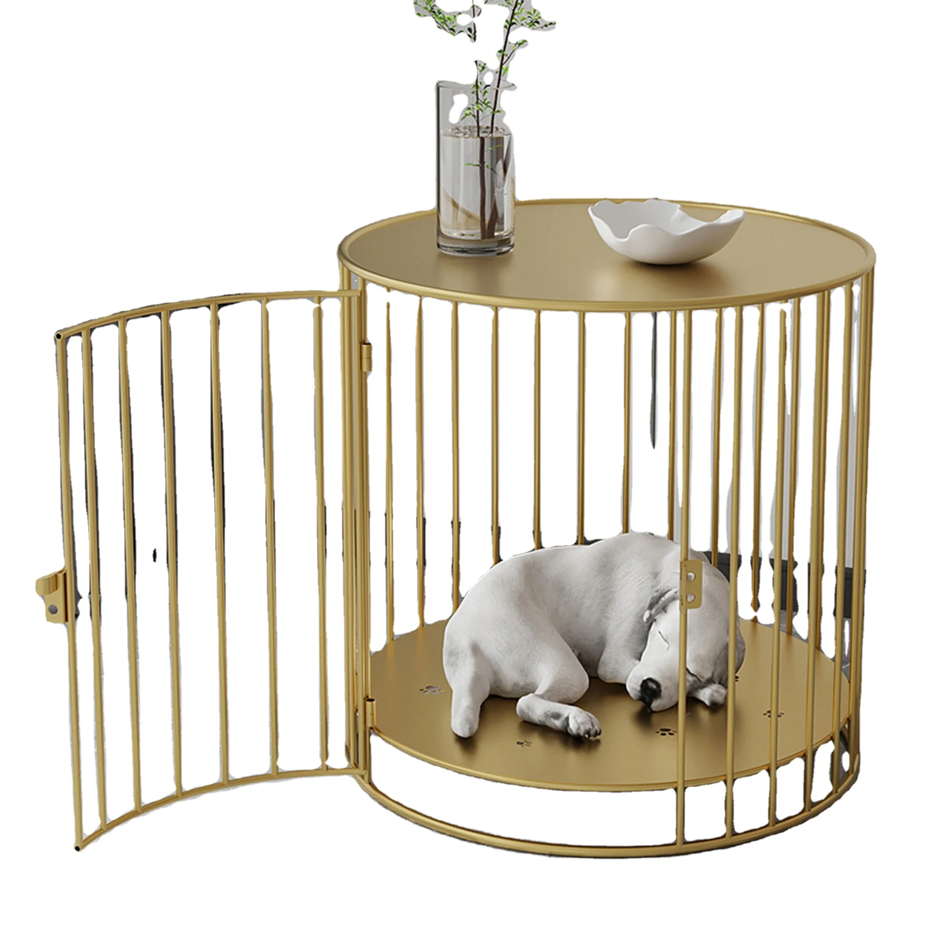 Сверхпрочная квадратная клетка для собак mofespop металлическая будка и ящик