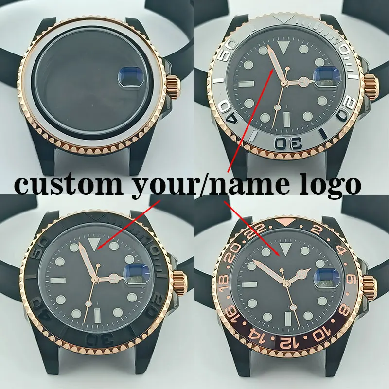 

Циферблат из розового золота с черной планкой NH35 40 мм, из сапфирового стекла NH35, возможно изготовление на заказ, механизм из нержавеющей ста...