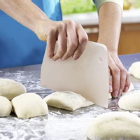 plastic cake cream spatula fondant dough batter scraper pastry cutter baking cutting tool for home kitchen