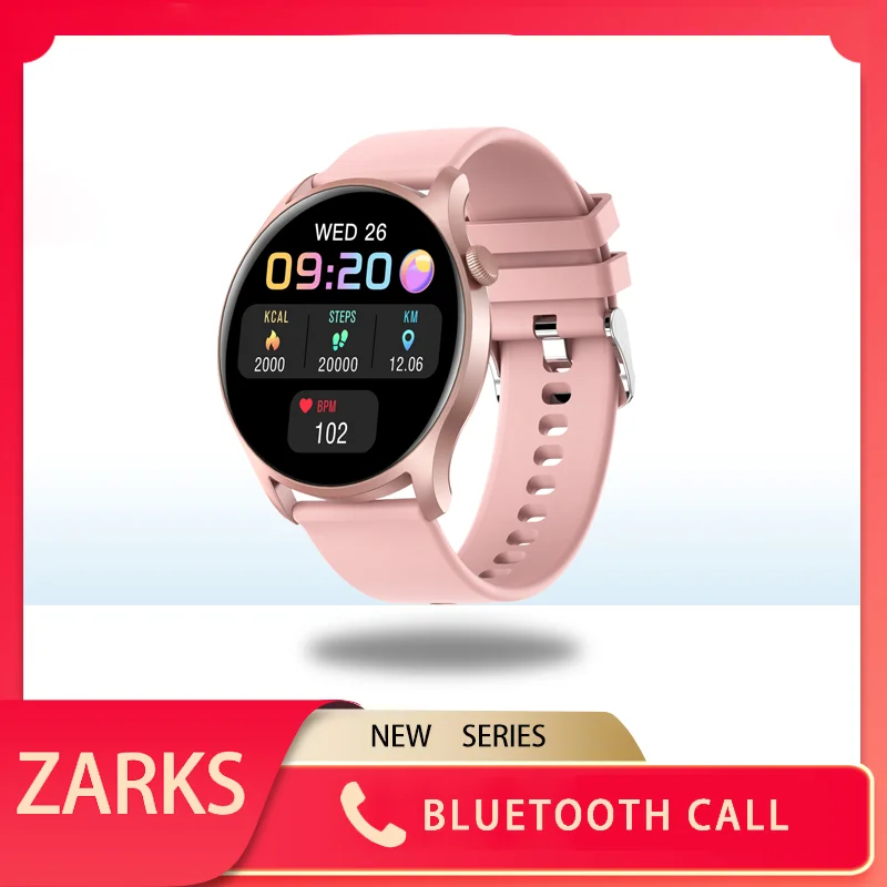 

ZARKS New Smart Watch Men Sports Fitness Bluetooth call Spo2/BP/HR IP67 Waterproof For Women For Android iOS Samsung Xiaomi HW