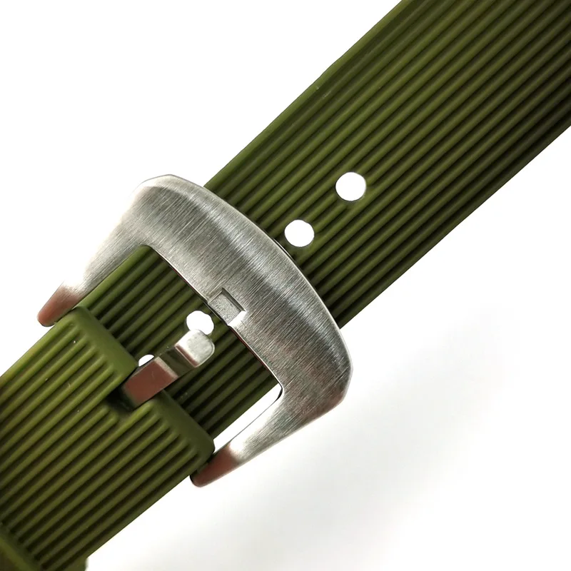 Ремешок резиновый для мужских часов Seiko сменный быстросъемный силиконовый