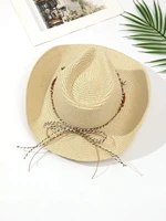 hats gorras sombreros capshat starfish shell decor straw hat beach