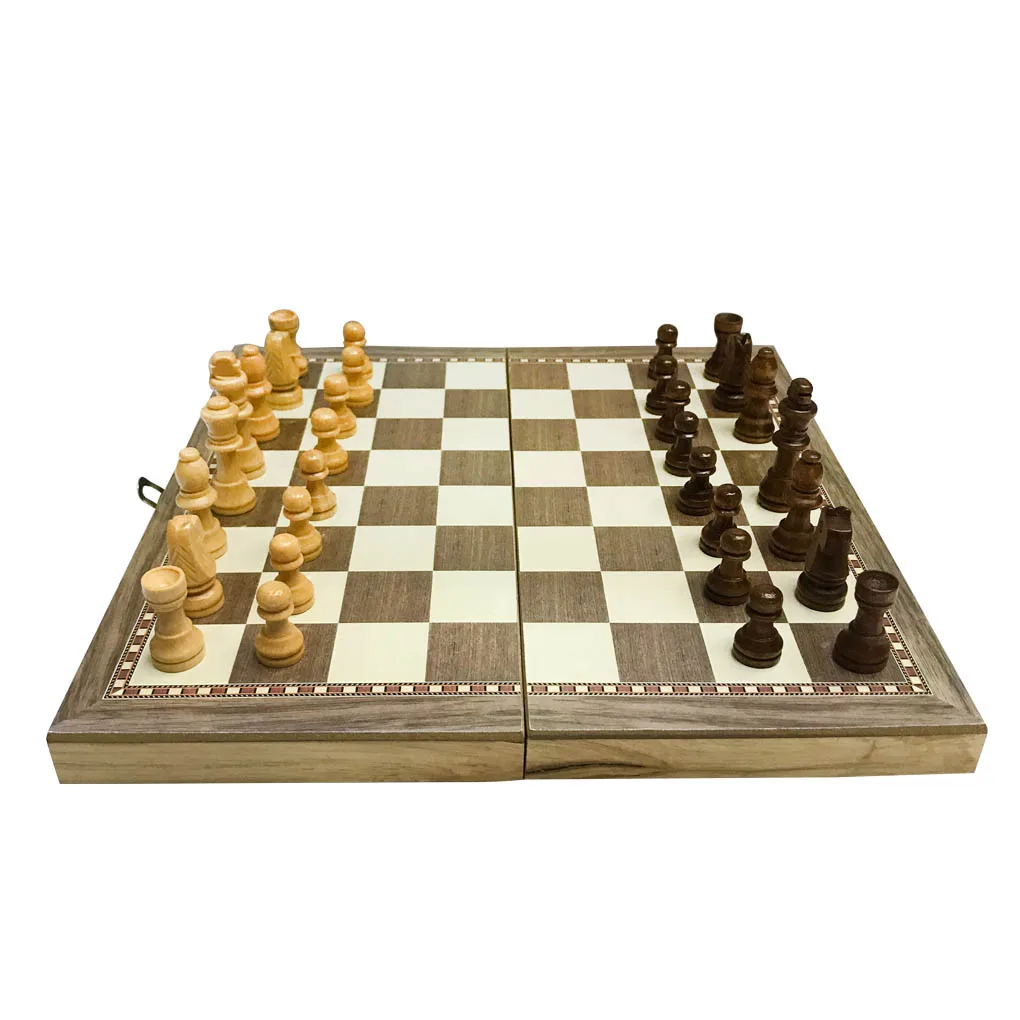 

3 в 1, деревянные шахматы и шашки для детей и родителей