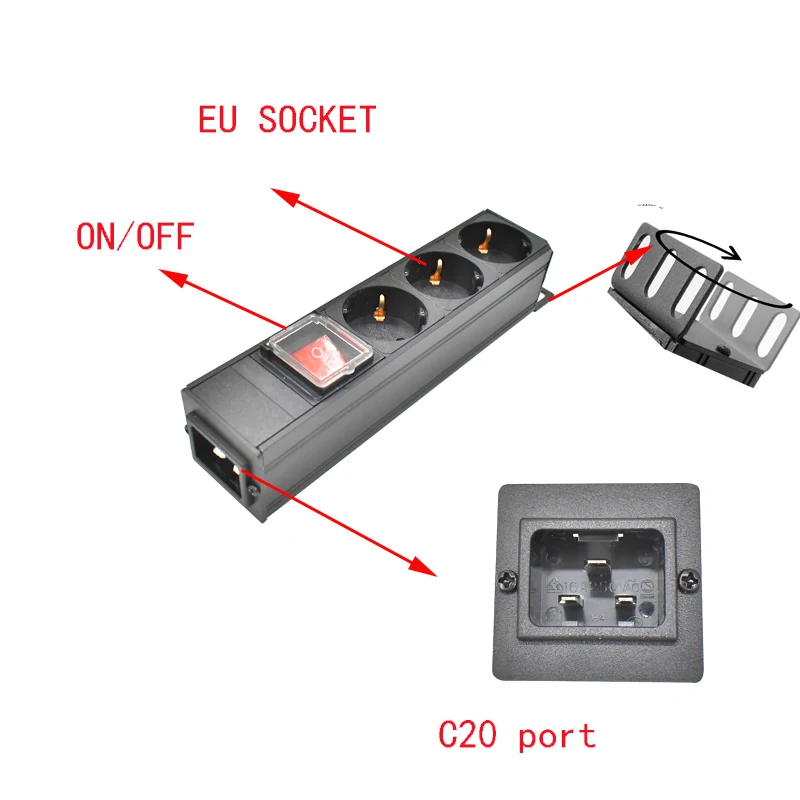 Распределительный шкаф PDU с 2-11 портами и алюминиевым корпусом