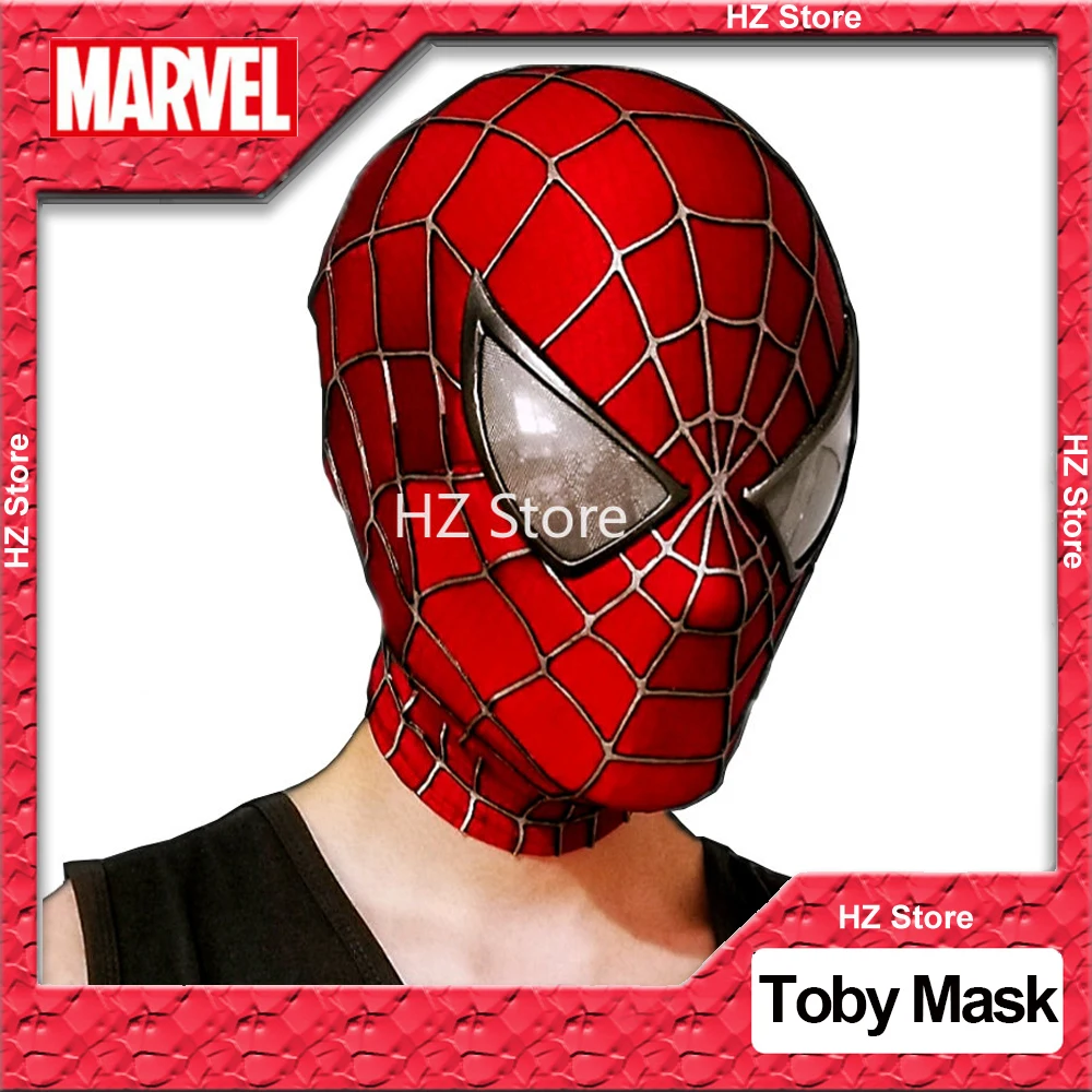 

3D маска Тоби Человек-паук Marvel в масштабе 1:1 с маской лица и линзами Майлз Моралес Удивительный Человек-паук далеко от дома Хэллоуин косплей Рождество