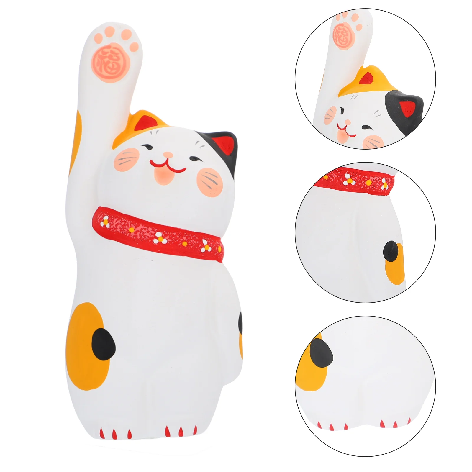 

Ceramic Fortune Cat Figurines Home Decoration Ornaments Business Gift Car Decor
