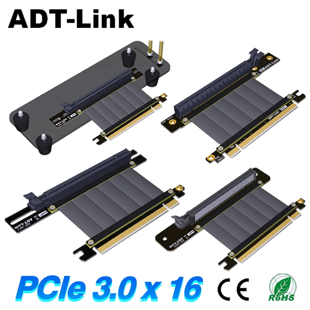 

Riser PCIe 3.0 X16 Graphics Extension Cable Support TT Thermaltake CoolMaster MSI PHANTEKS Lian-Li ATX Chassis GPU Vertical