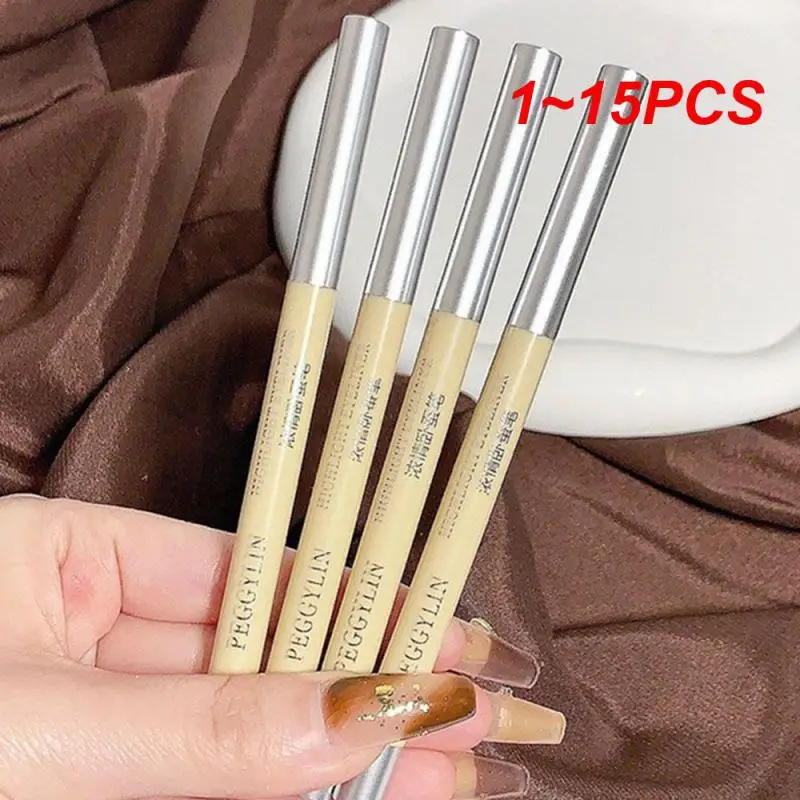 

1~15PCS PEGGYLIN Lying Silkworm Pen Is Natural Durable Waterproof And Non Smudging High Light Pen For Beginners Female