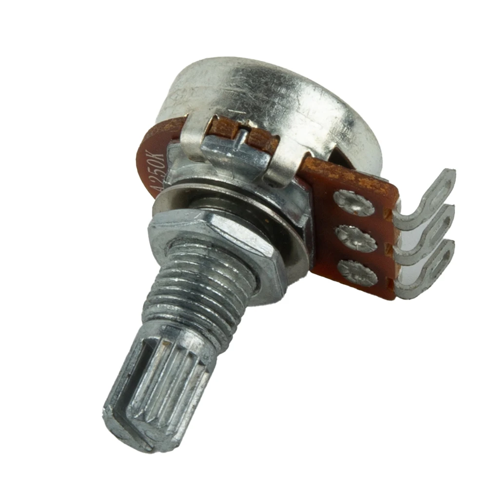 

Brand New Guitar Potentiometer Guitar Parts/kits A500K Approx.10g B250K B500K Guitar Volume Tone Metal 1/4\\\" (6mm)