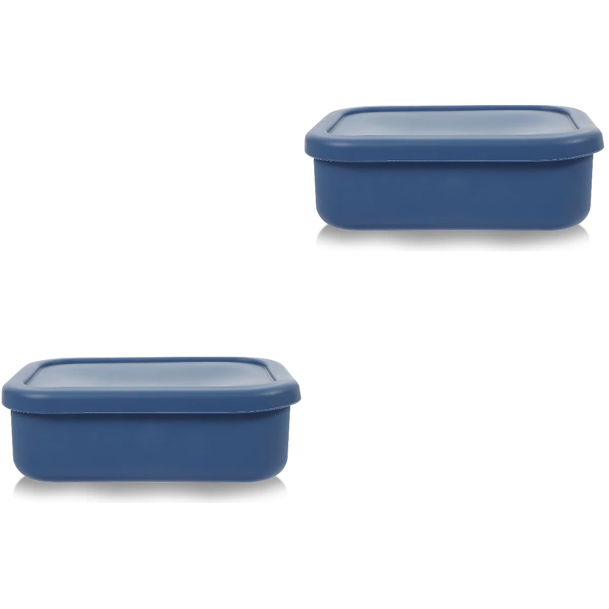 

2pcs Portable Fresh-Keeping Sealed Box Rectangular Storage Box Practical Storage Box