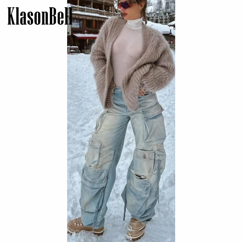 

Женские свободные джинсы-карго KlasonBell 12,23