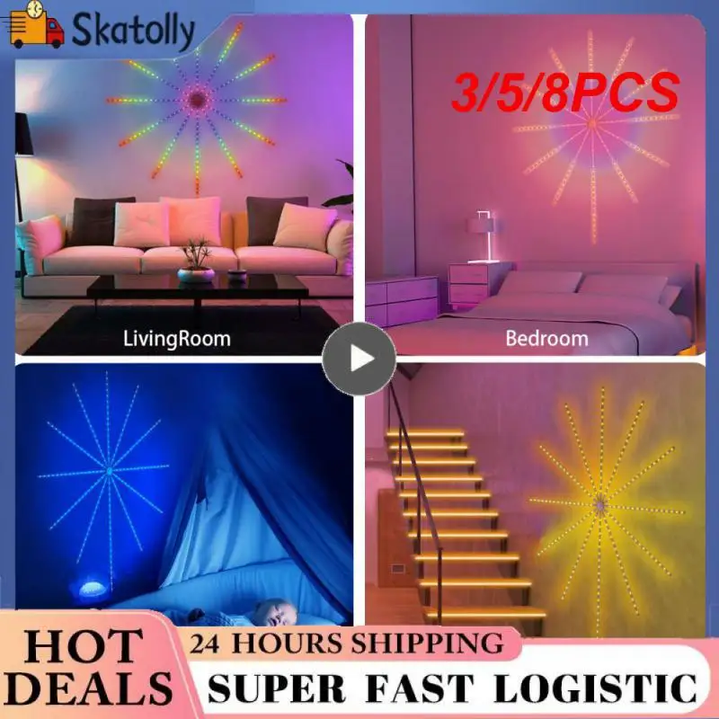 

3/5/8 шт., водонепроницаемые светодиодные лампы для фейерверка, 5 В