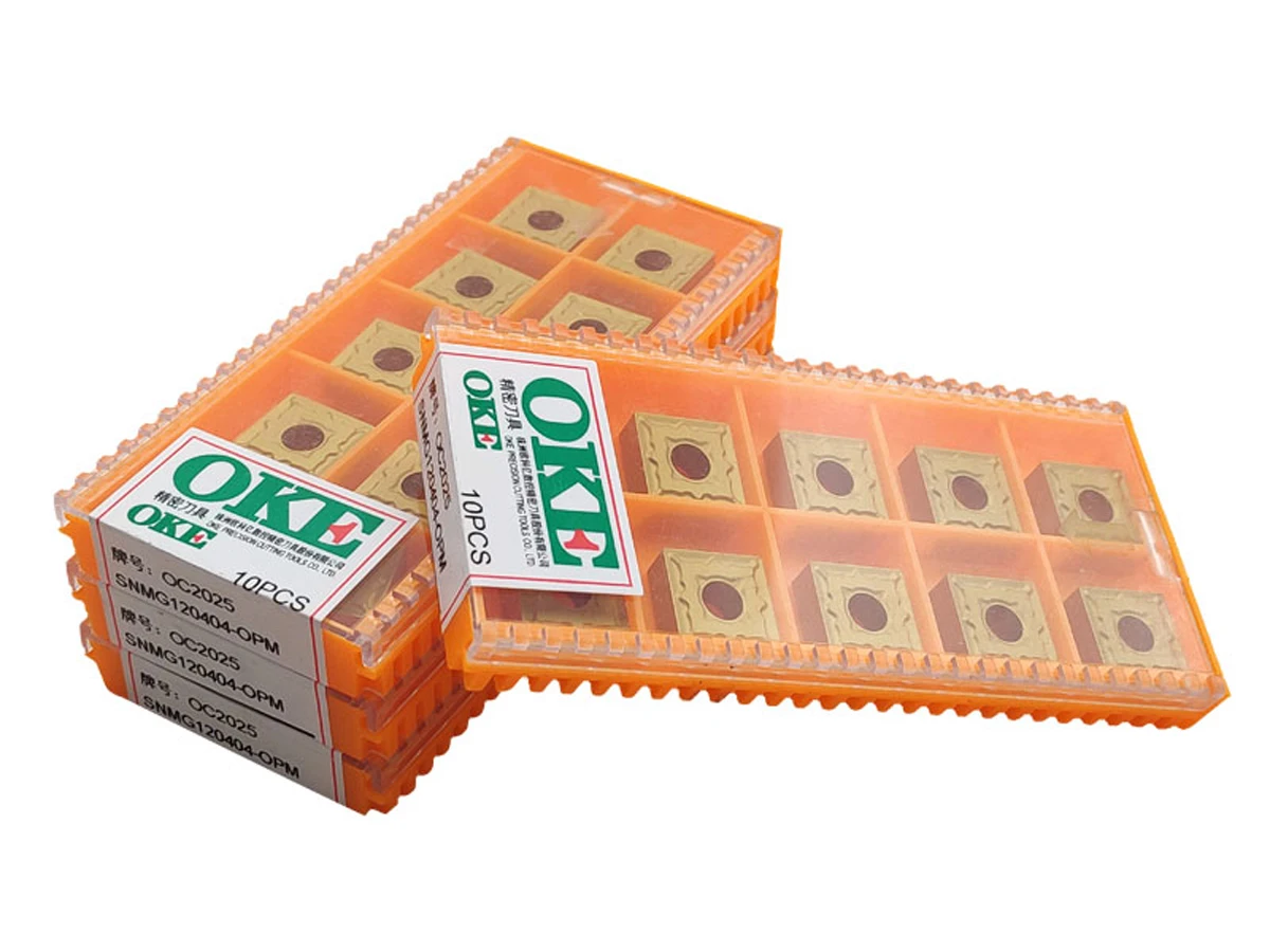 

OKE SNMG120404-OPM OC2025/ SNMG120408-OPM OC2025 / SNMG120412-OPM OC2025 CNC Carbide Inserts 10Pcs/Box