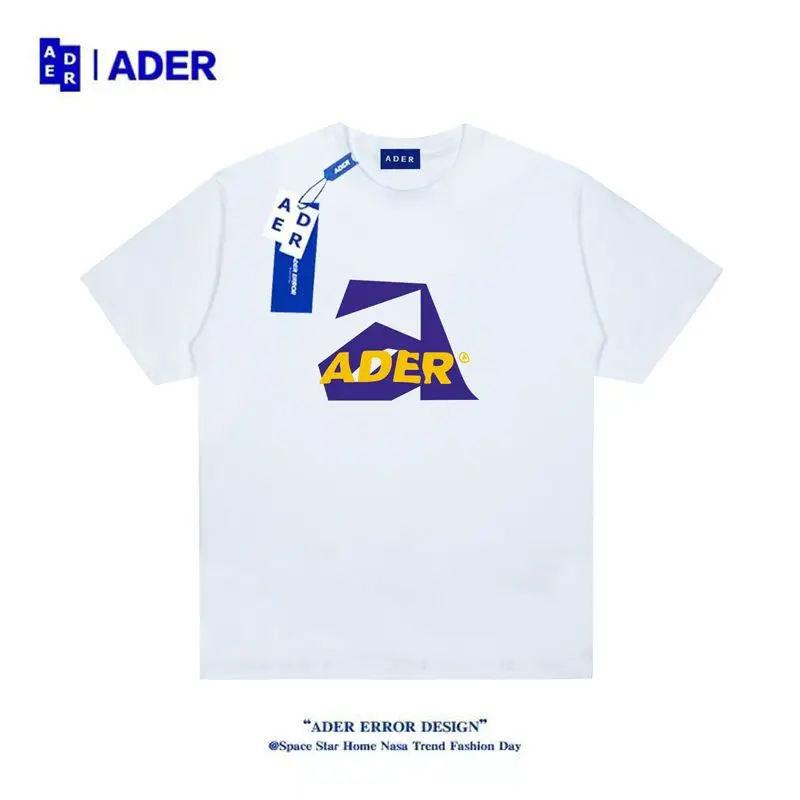 

ADER Korean Short-Sleeved Men's And Women's Ins Minority Design Original Letter Printing Loose Lovers T-shir