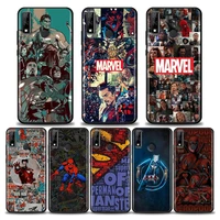 for huawei mate 10 20 lite 40 pro cases soft cover avengers marvel comics movie posters phone case for huawei y6 y7 y9 2019 y8s