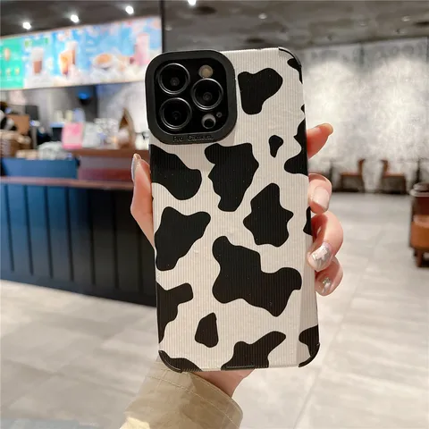 Lovebay Роскошная коровья полоса рисунок раньше для IPhone14 7 8 Plus X XR XS Max 11 12 13 14 Pro Max Мягкая силиконовая задняя крышка Coque