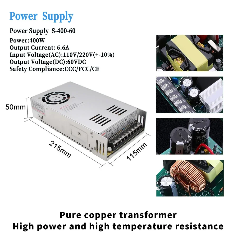 Nema34 Шаговый двигатель с замкнутым контуром 4 5/8 5/12 Нм 6A 2Phas Гибридный