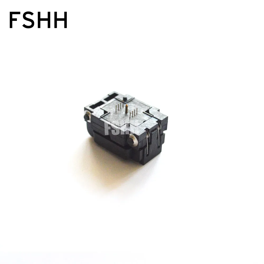 Программируемый адаптер ClamShel QFN8 К DIP8 тестовый разъем WSON8 DFN8 MLF8 08TN13S1806008QN12T16050-M 6x8 мм