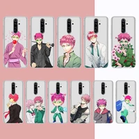 japan anime the disastrous life of saiki k phone case for samsung s20 s10 lite s21 plus for redmi note8 9pro for huawei p20