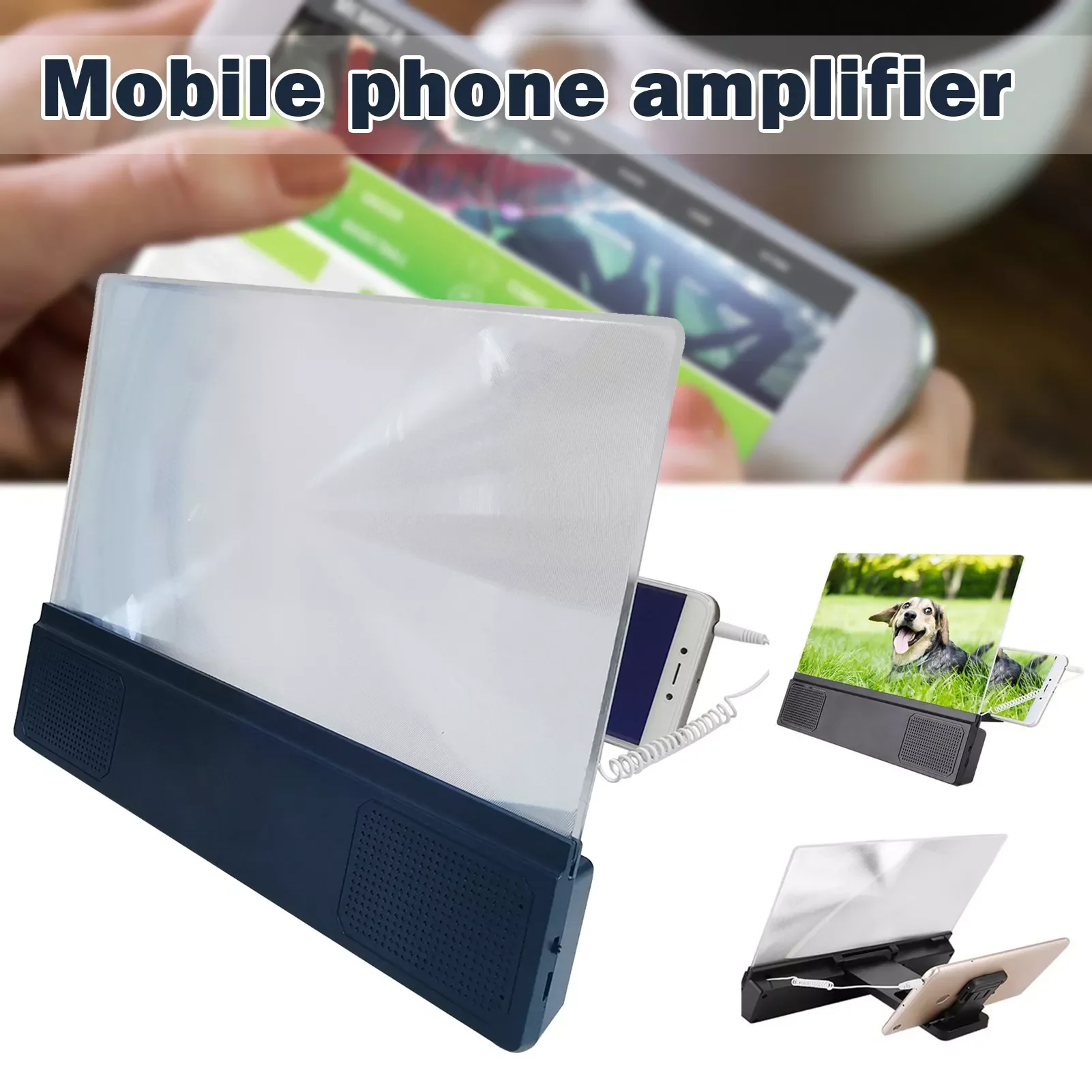 

12inch Screen Magnifier for Smartphone 3D HD Mobile Phone Magnifier Projector Amplifier Phone Magnifier for Movies Video H-best