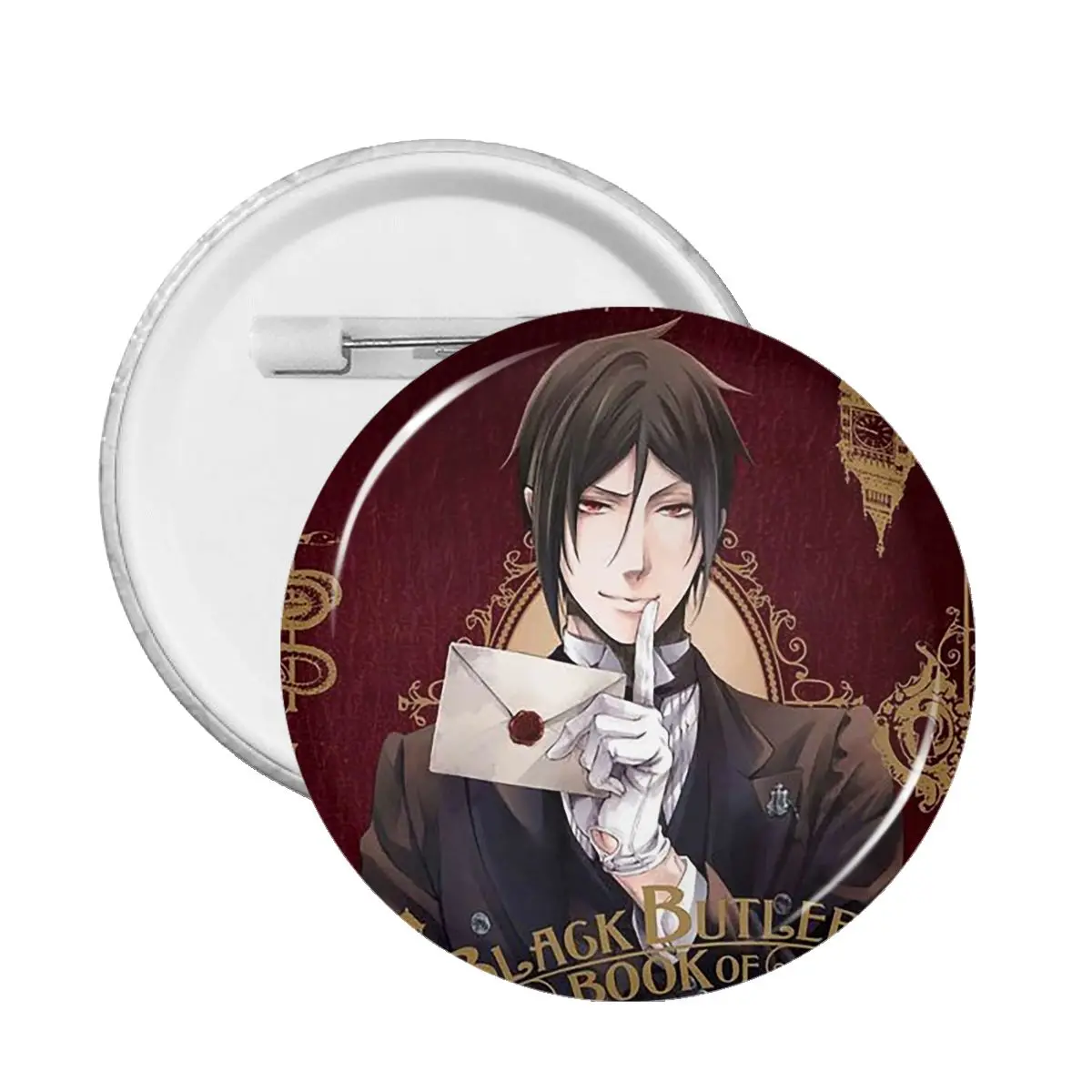 

Значок из ПВХ себастьас темный черный Батлер из японского аниме модные аниме аксессуары для одежды Броши Булавки