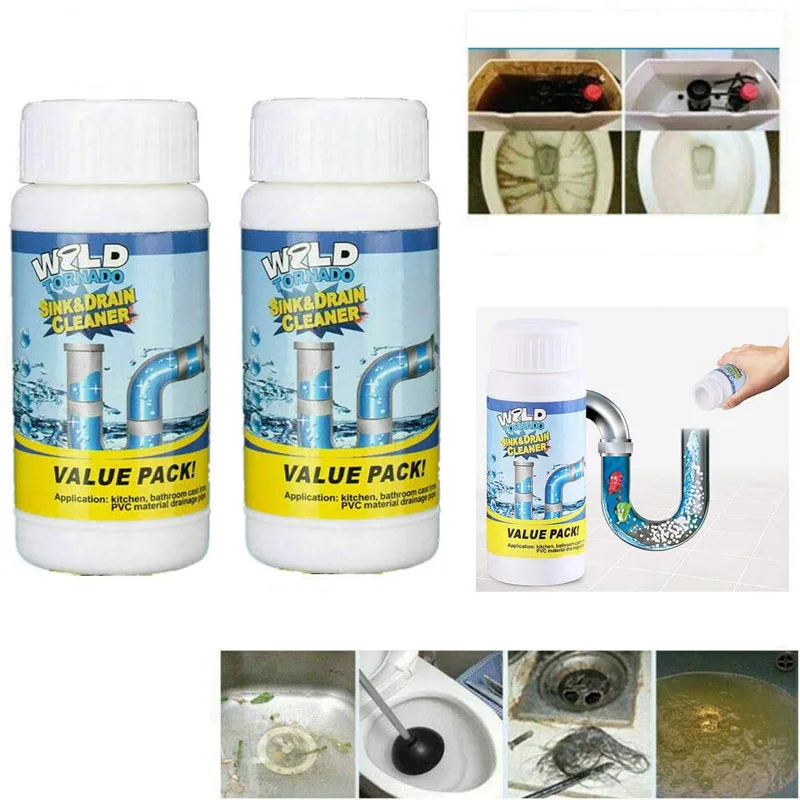 

100ml Drop Shipping Powerful Kitchen Pipe Dredging Agent Dredge Deodorant Toilet Sink Drain Cleaner Sewer Fast Cleaning Tools