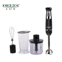 Блендер Delta Lux погружной, с венчиком, измельчителем и стаканом