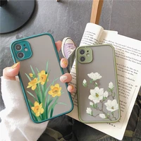 retro rose flowers phone case for iphone 7 8 plus se 2020 12 13 mini 11 pro max x xr xs max hard back shockproof cover fundas