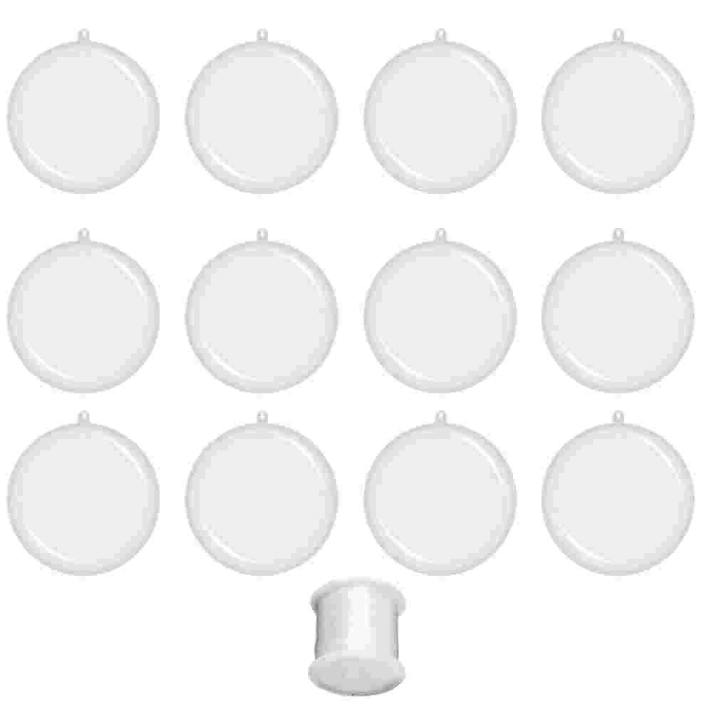 

20pcs Fillable Hanging Ball with Fishing Line Empty Transparent Christmas Ball
