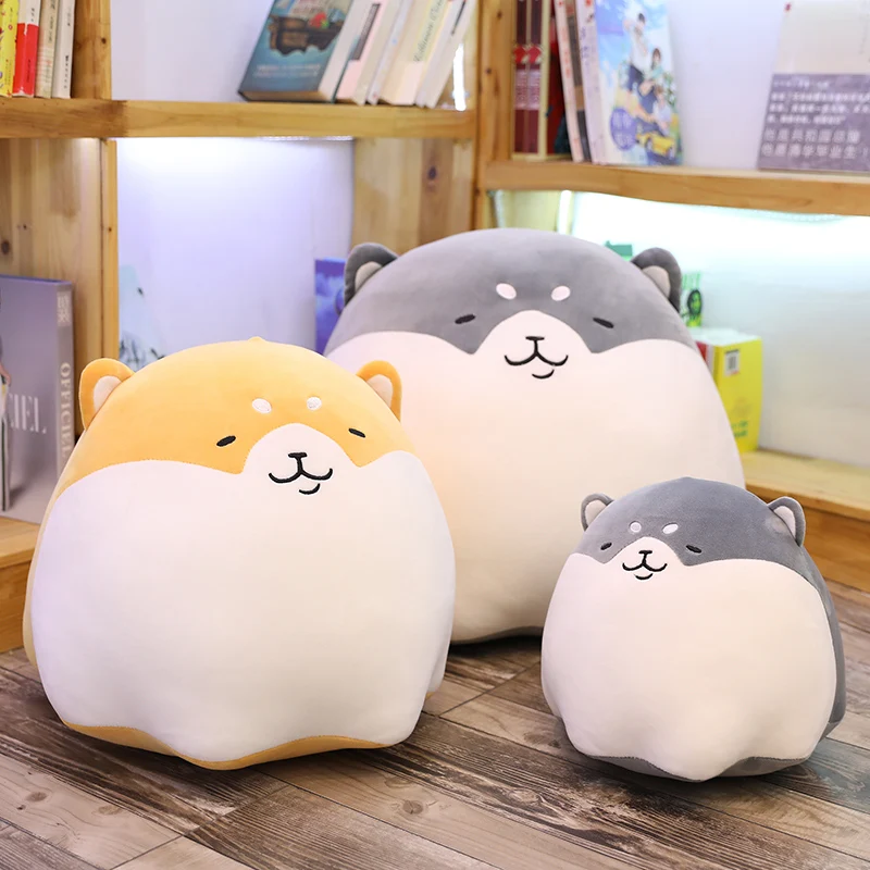 

30-50cm Lovely Fat Shiba Inu Dog Plush Toys Stuffed Soft Kawaii Animal Cartoon Pillow Dolls Gift For Kids Baby Children