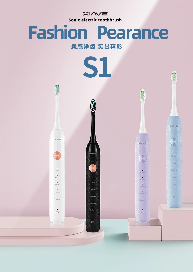 Sonic Electric Toothbrush High Frequency Smart Timer 5 Modes Usb Rechargeable Powerful Ultrasonic Tooth Brushes For Adult