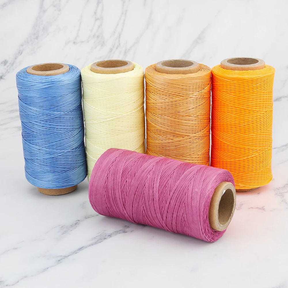 

260M 36 Colors For 150D 0.8mm Durable Flat Polyester Waxed Thread DIY Craft Braided String Leather Sewing Line