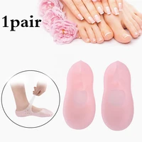 1 pair moisturizing gel heel socks silicone foot chapped care tool cracked skin care protector pedicure health monitors massager