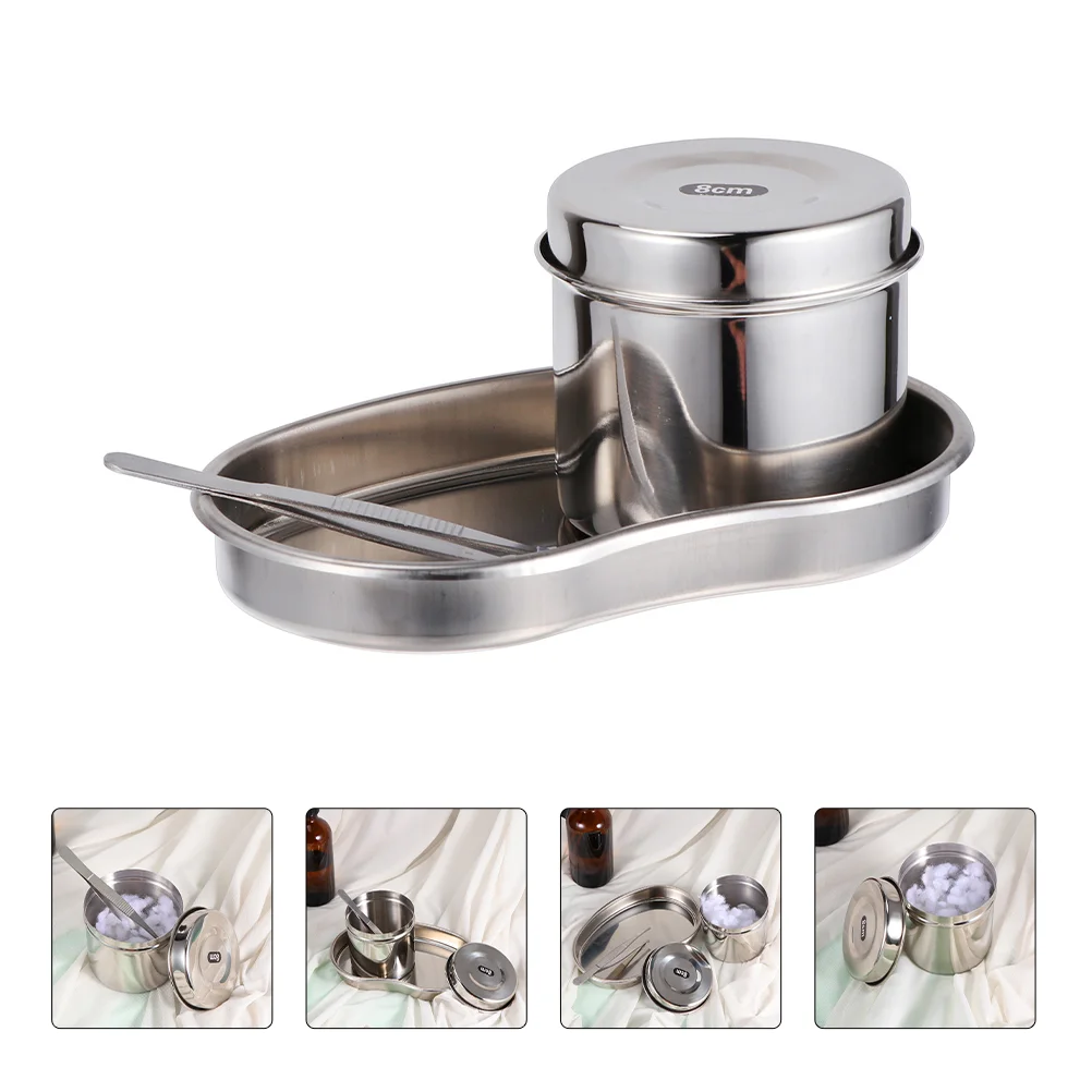 

Tray Metal Steel Jar Barbicide Basininstrument Kidneystainlessclinic Small Equipment Tool Bowl Iodine Emeisstorage Clip Box