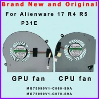 new original cpu gpu cooling fan cooler for dell alienware 17 r4 r5 p31e fan radiator mg75090v1 c060 s9a mg75090v1 c070 s9a