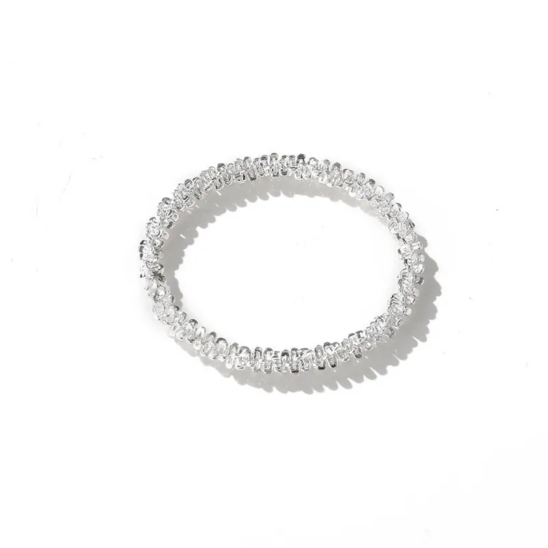 

New Silver color Sparkling Ring Simple Style Finger Rings Women Fashion Jewelry womens rings