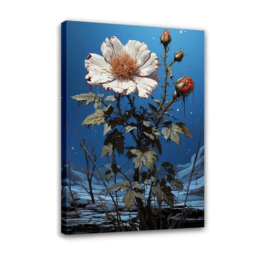 

Forbeauty Chrysanthemi Spray Printing Canvas Painting Waterproof And Block Wall Art Oil Paintings Poster For Home Decor